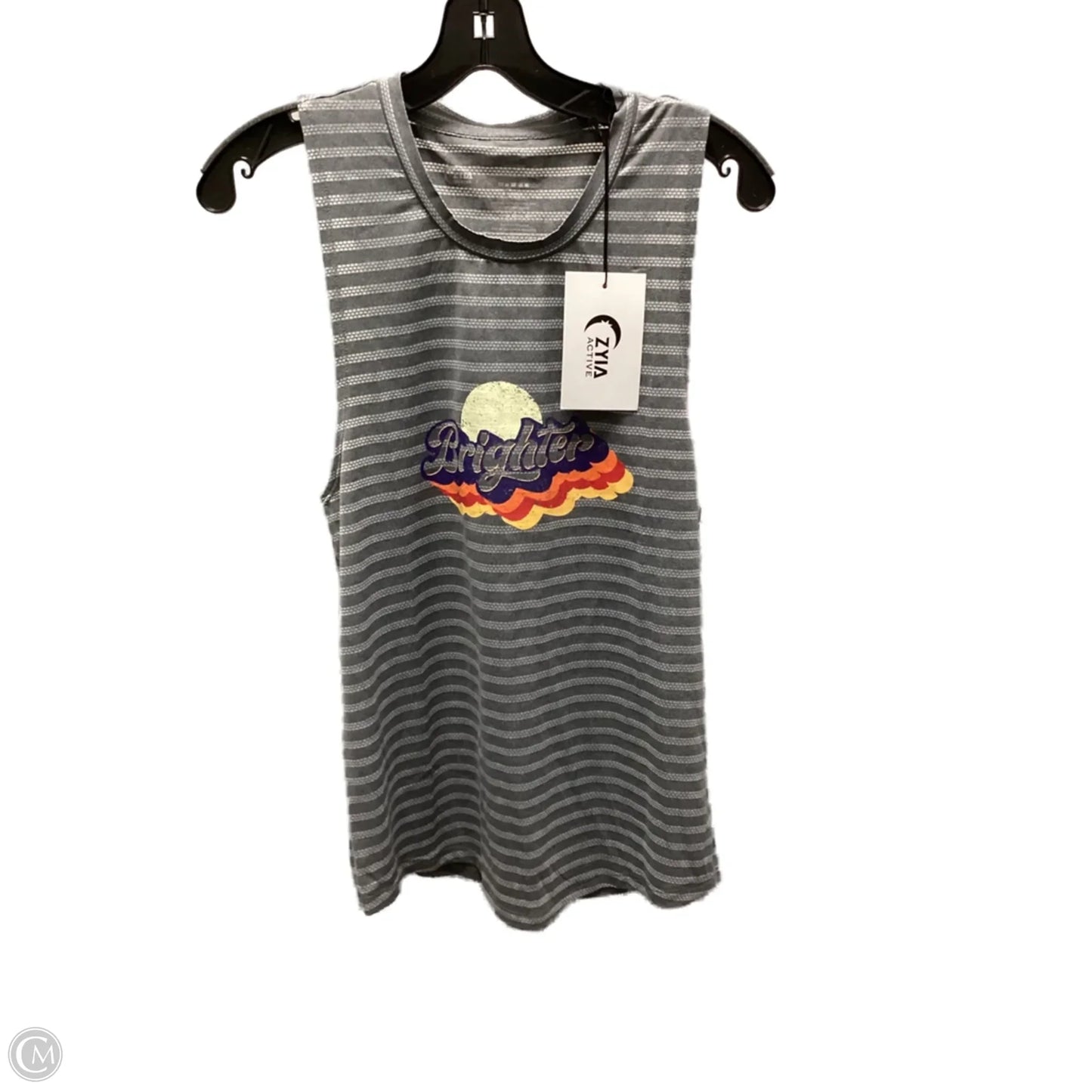 Athletic Tank Top By Zyia In Grey, Size: M