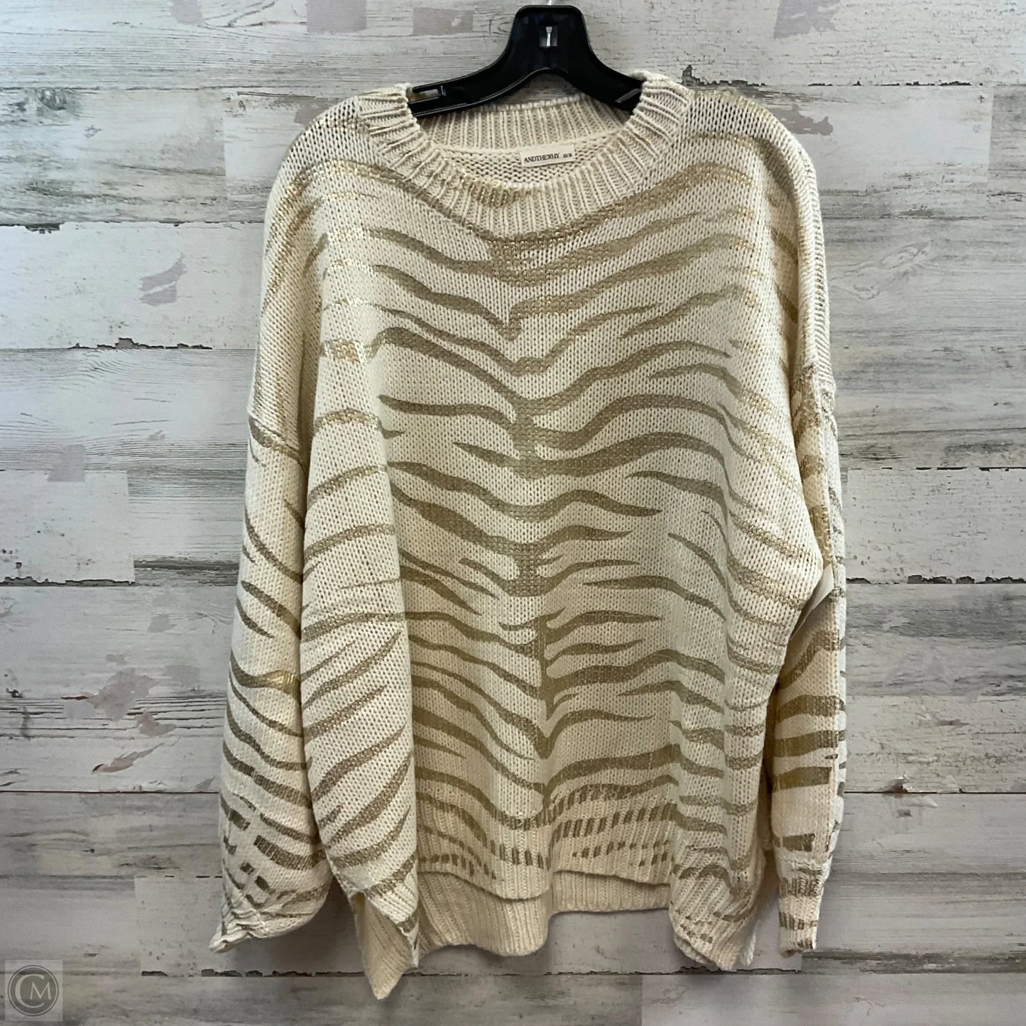 Sweater By ANDTHEWHY In Cream, Size: 2x / 3x