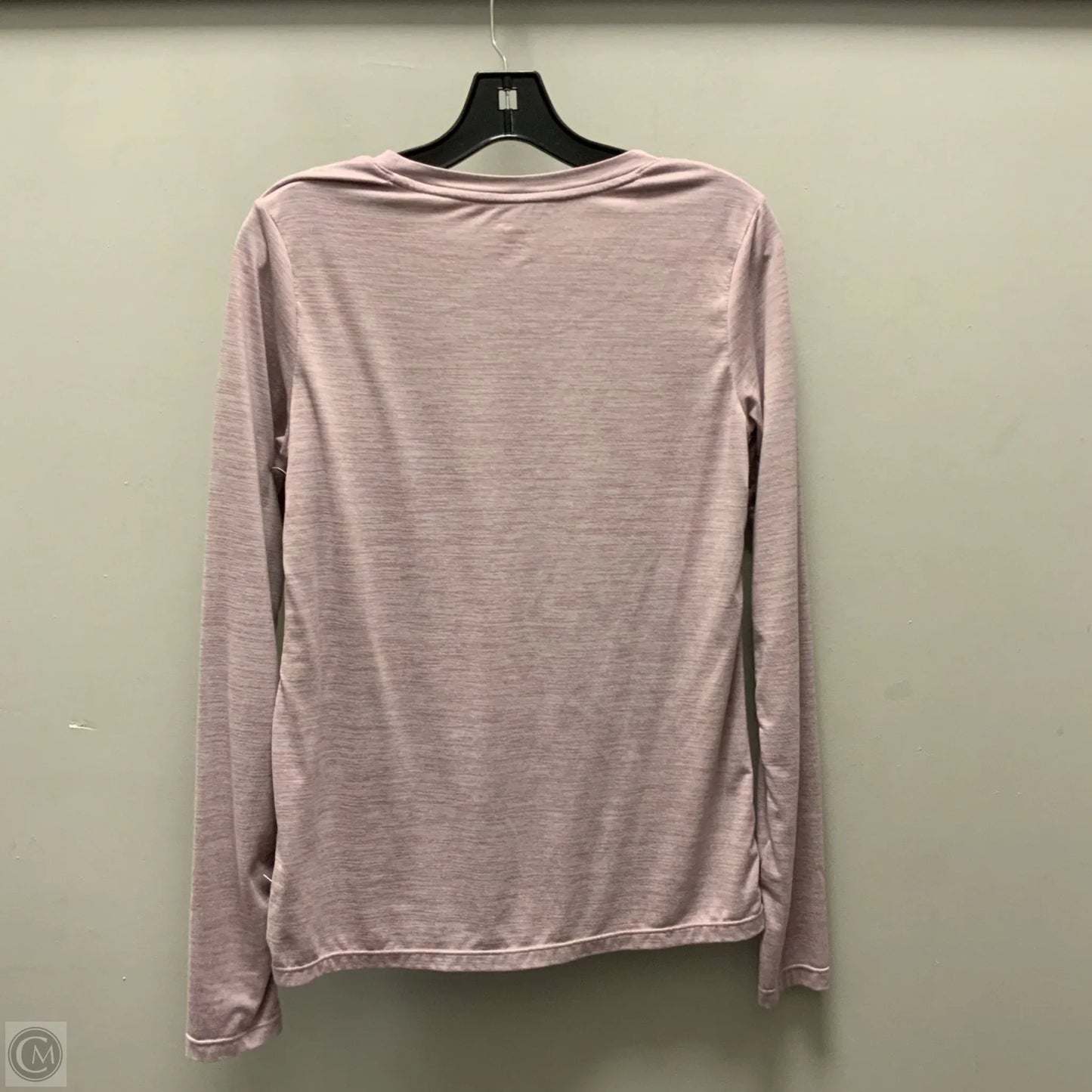 Athletic Top Long Sleeve Crewneck By Reebok In Purple, Size: S