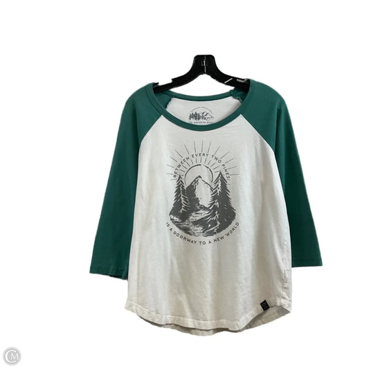 Top 3/4 Sleeve Basic By United By Blue In White, Size: L