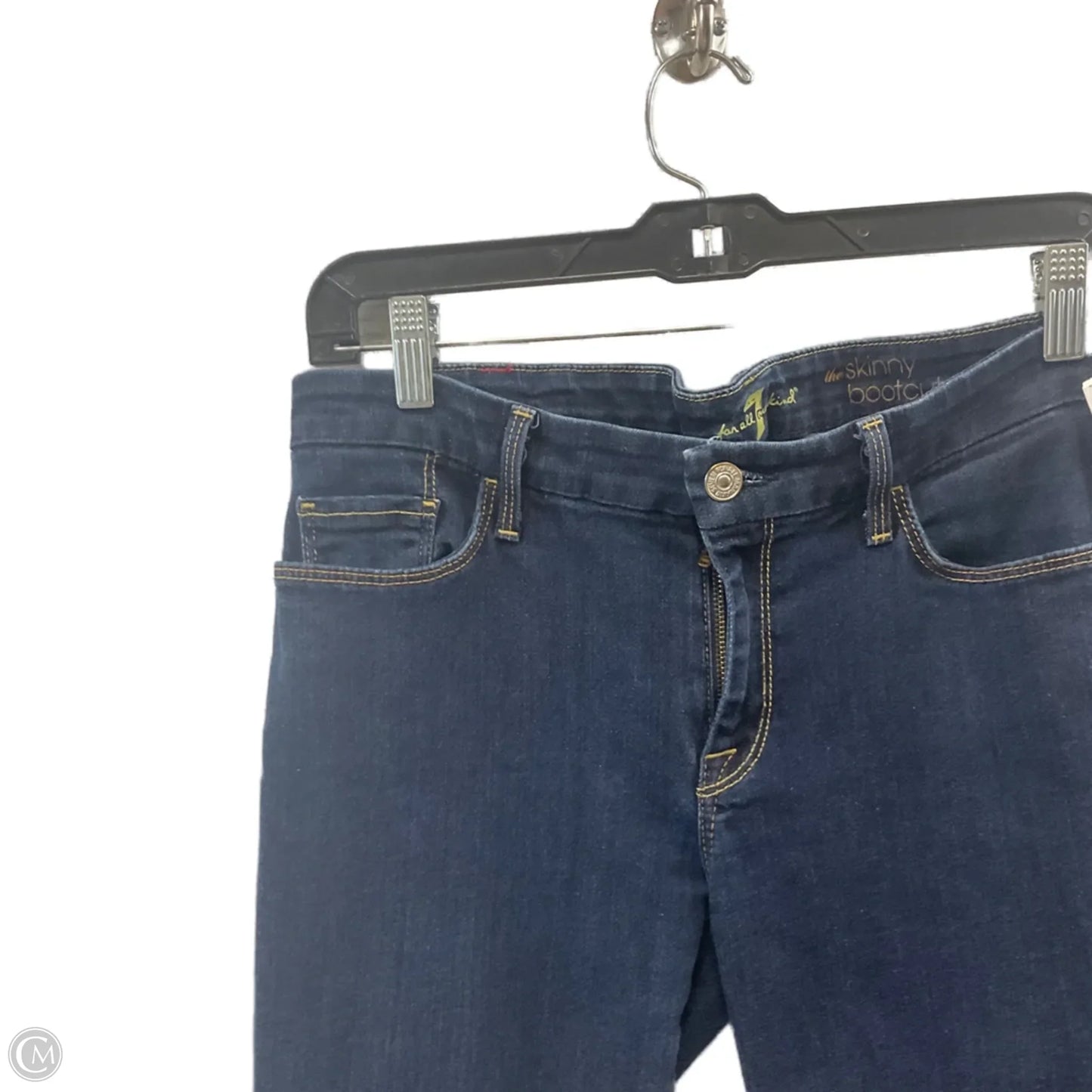 Jeans Boot Cut By 7 For All Mankind In Blue Denim, Size: 10