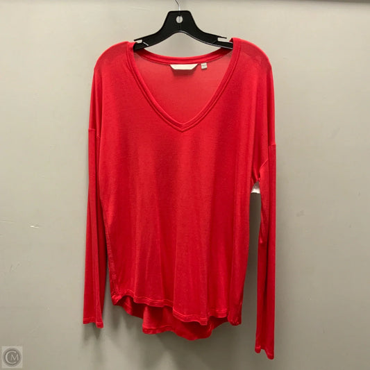 Athletic Top Long Sleeve Crewneck By Athleta In Red, Size: S