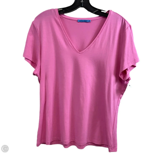 Top Short Sleeve By J Mclaughlin In Pink, Size: Xl