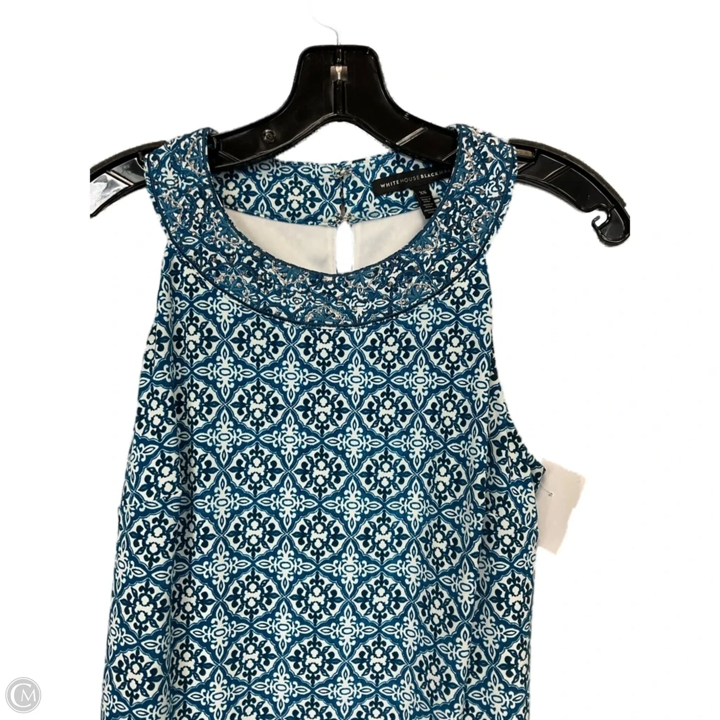 Blouse Sleeveless By White House Black Market In Blue, Size: Xs