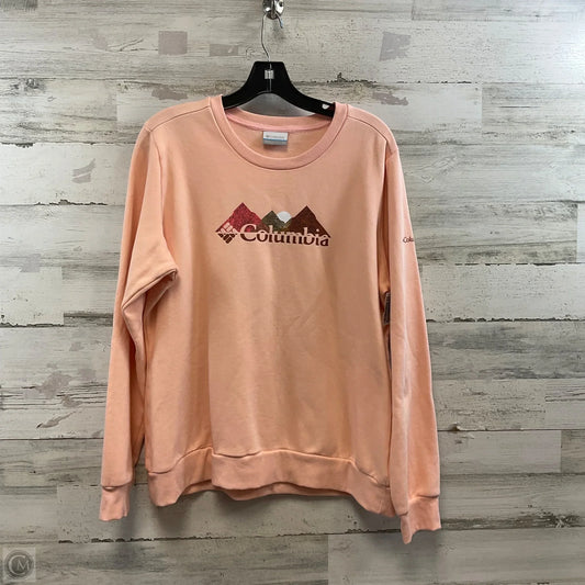 Sweatshirt Crewneck By Columbia In Orange, Size: L