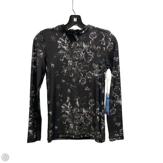 Athletic Top Long Sleeve Collar By Kyodan In Black, Size: S