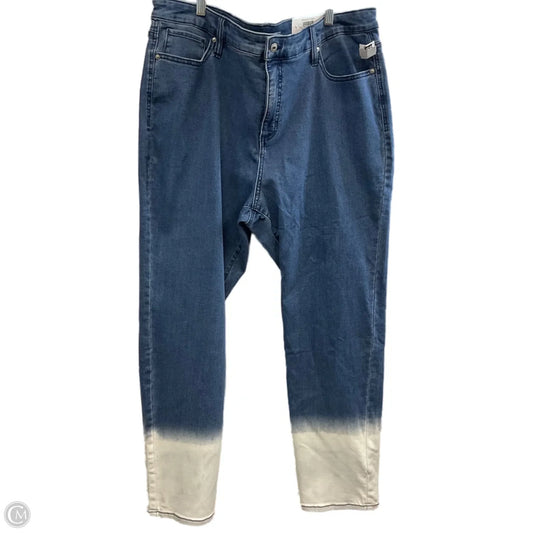 Jeans Straight By Style And Company In Blue Denim, Size: 20
