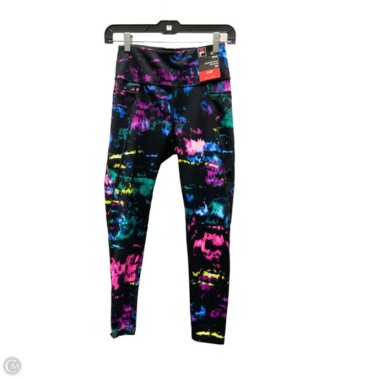 Athletic Leggings By Fila In Black, Size: S