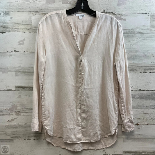 Blouse Long Sleeve By James Perse In Brown, Size: Xs