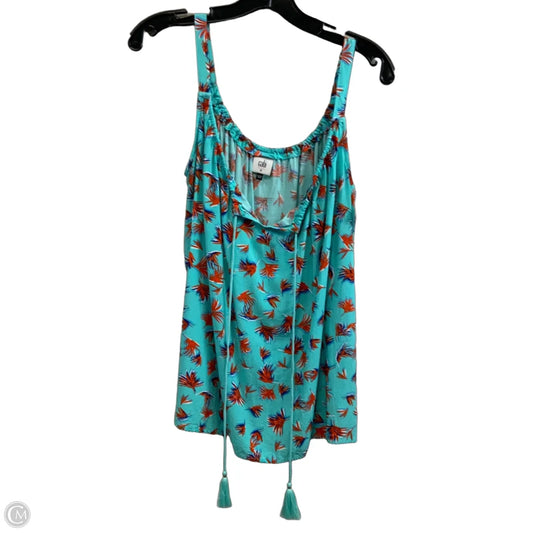 Top Sleeveless By Cabi In Blue, Size: M