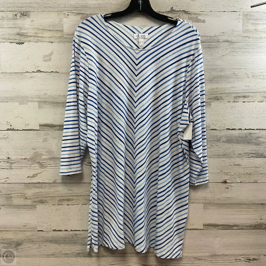 Dress Casual Short By Denim And Company In Blue, Size: Xl