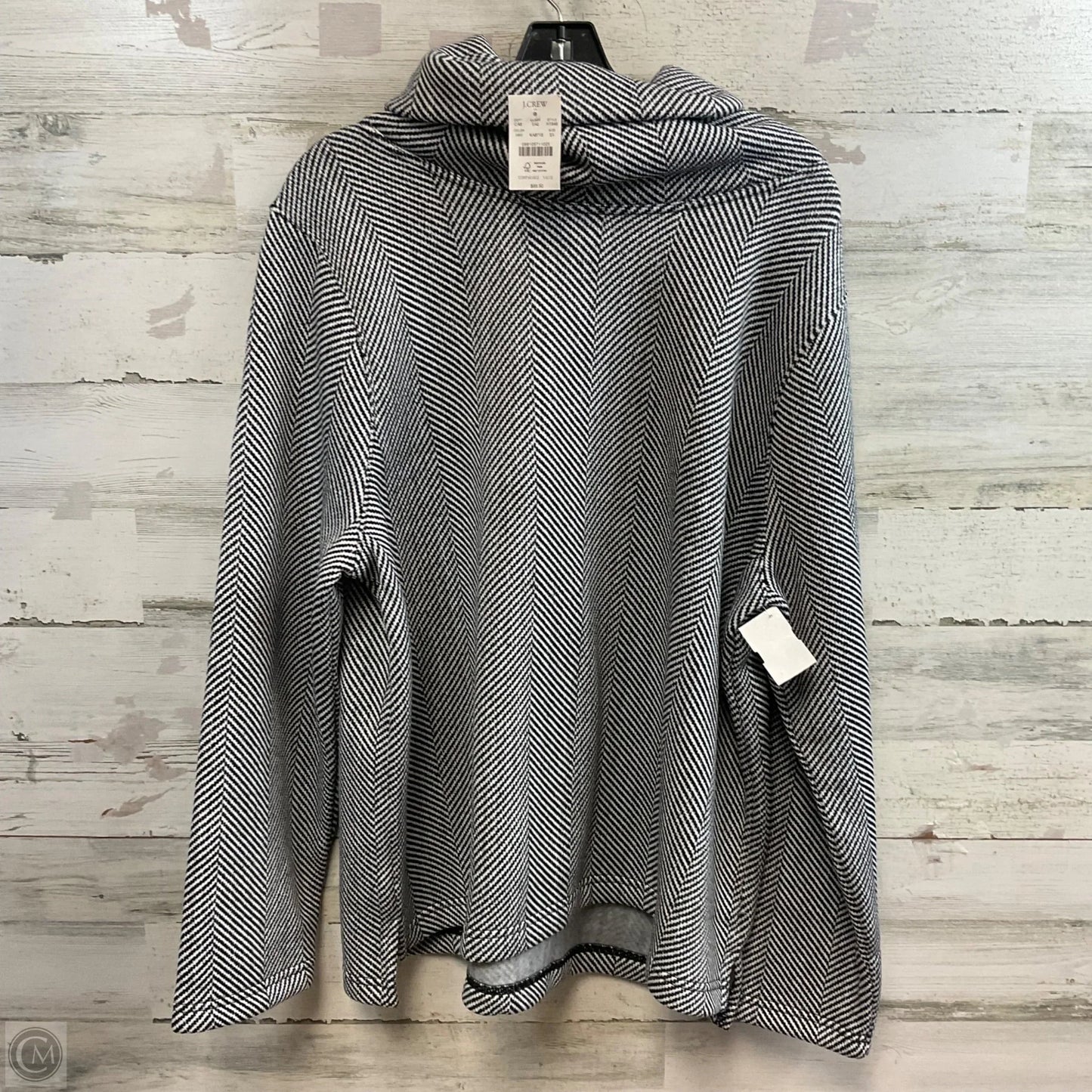 Sweatshirt Collar By J. Crew In Black, Size: 2x