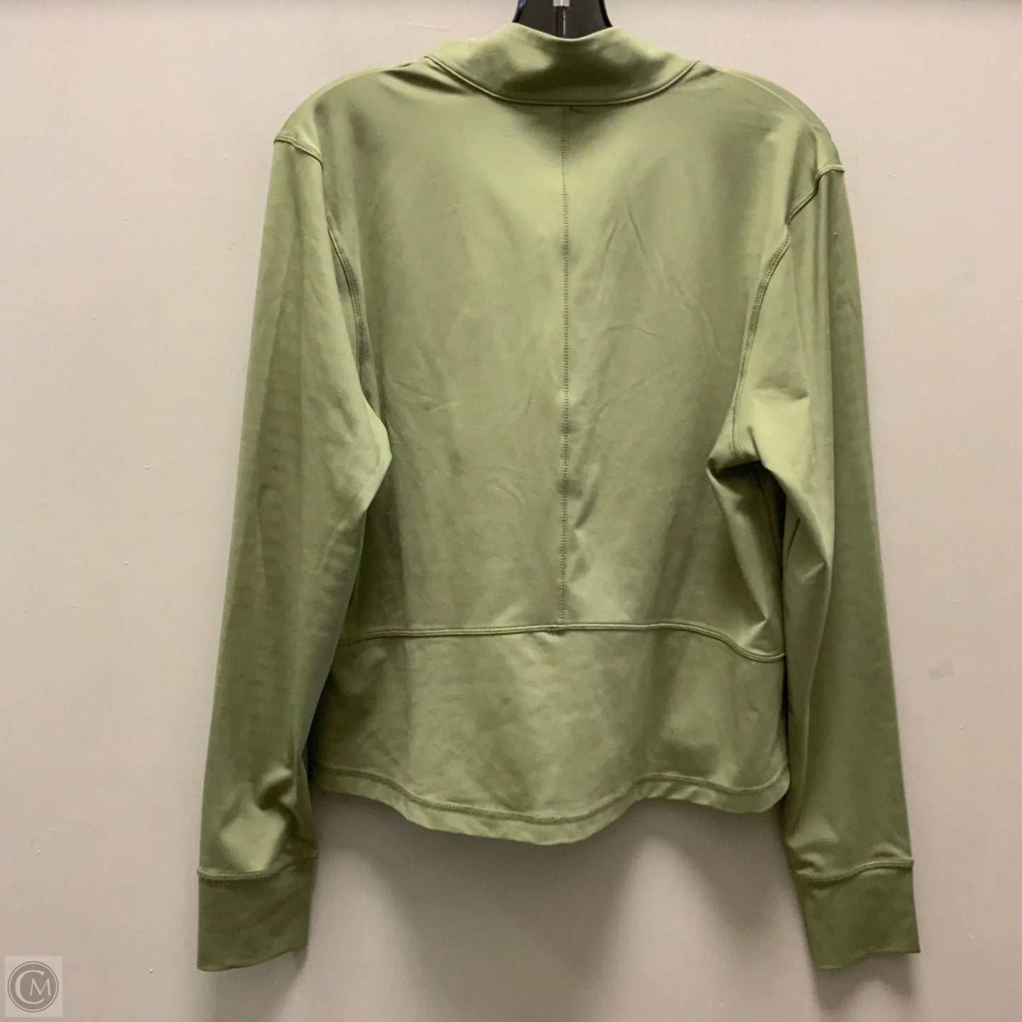 Athletic Top Long Sleeve Collar By Avia In Green, Size: Xl