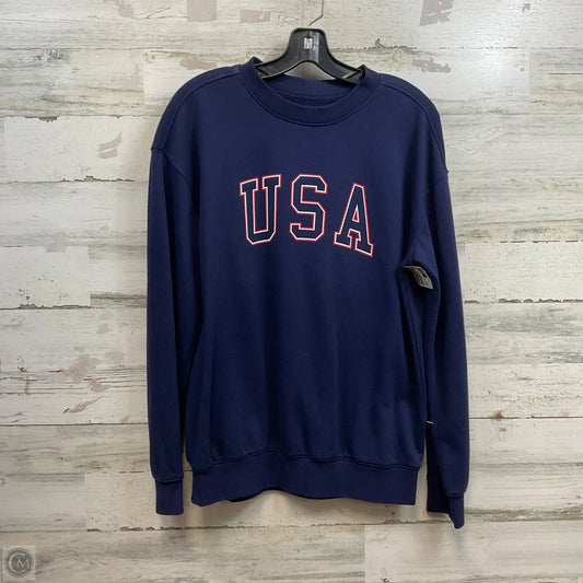 Top Long Sleeve Basic By Good Fellow In Blue, Size: S