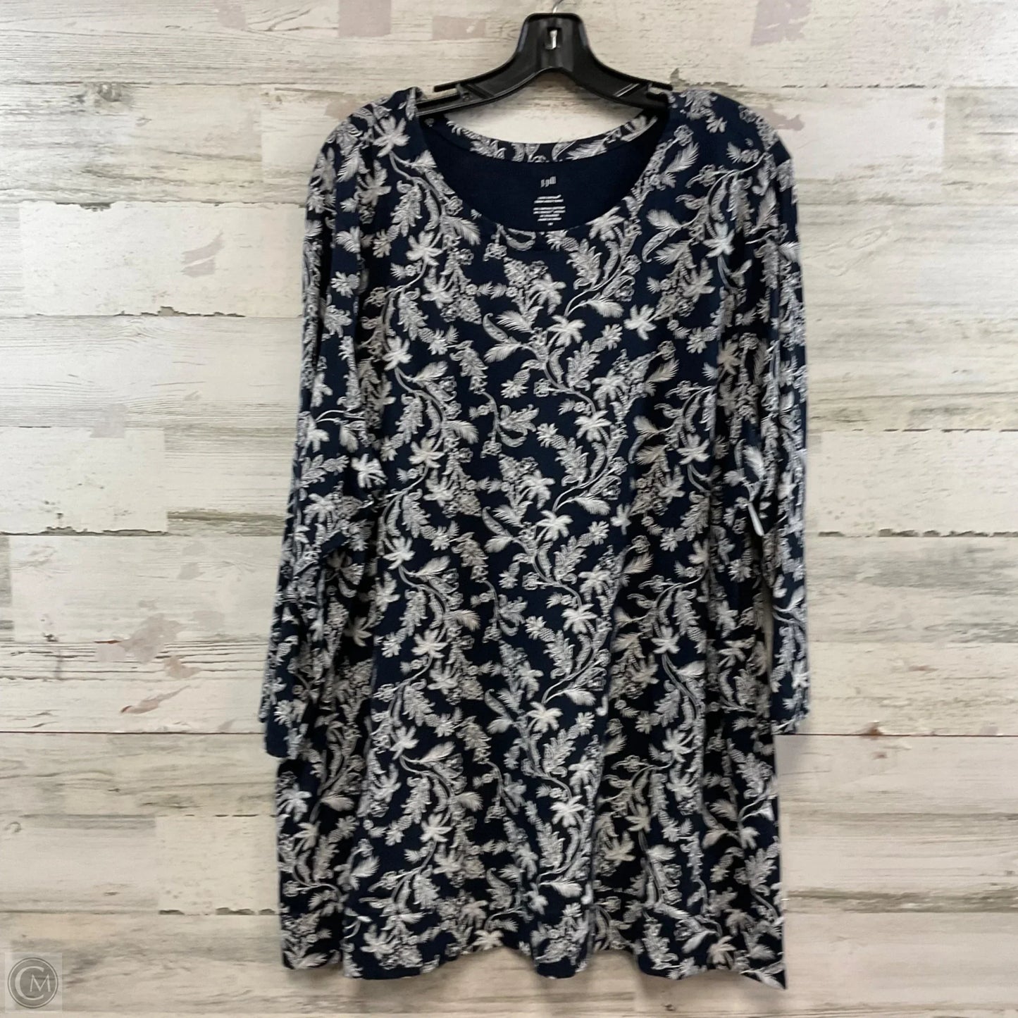Tunic Long Sleeve By J. Jill In Blue, Size: 3x