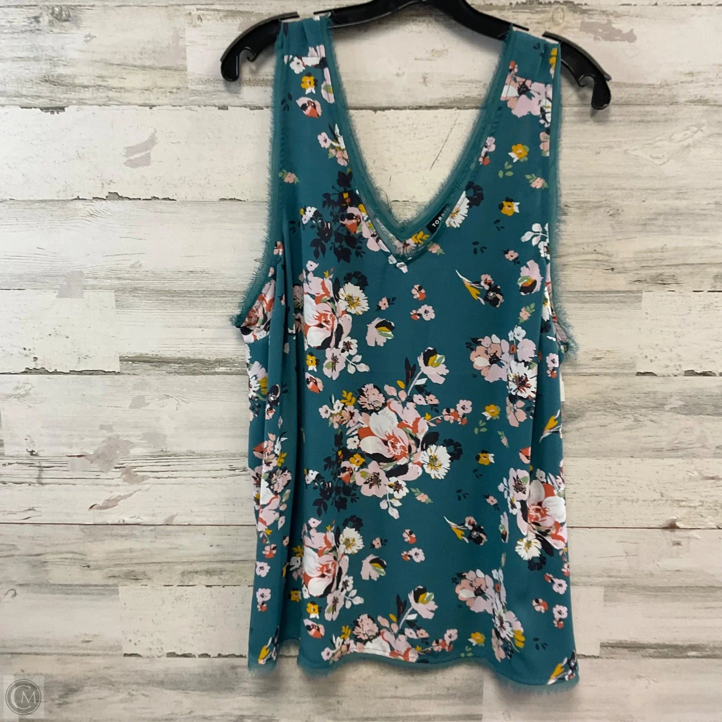 Blouse Sleeveless By Torrid In Green, Size: 2x