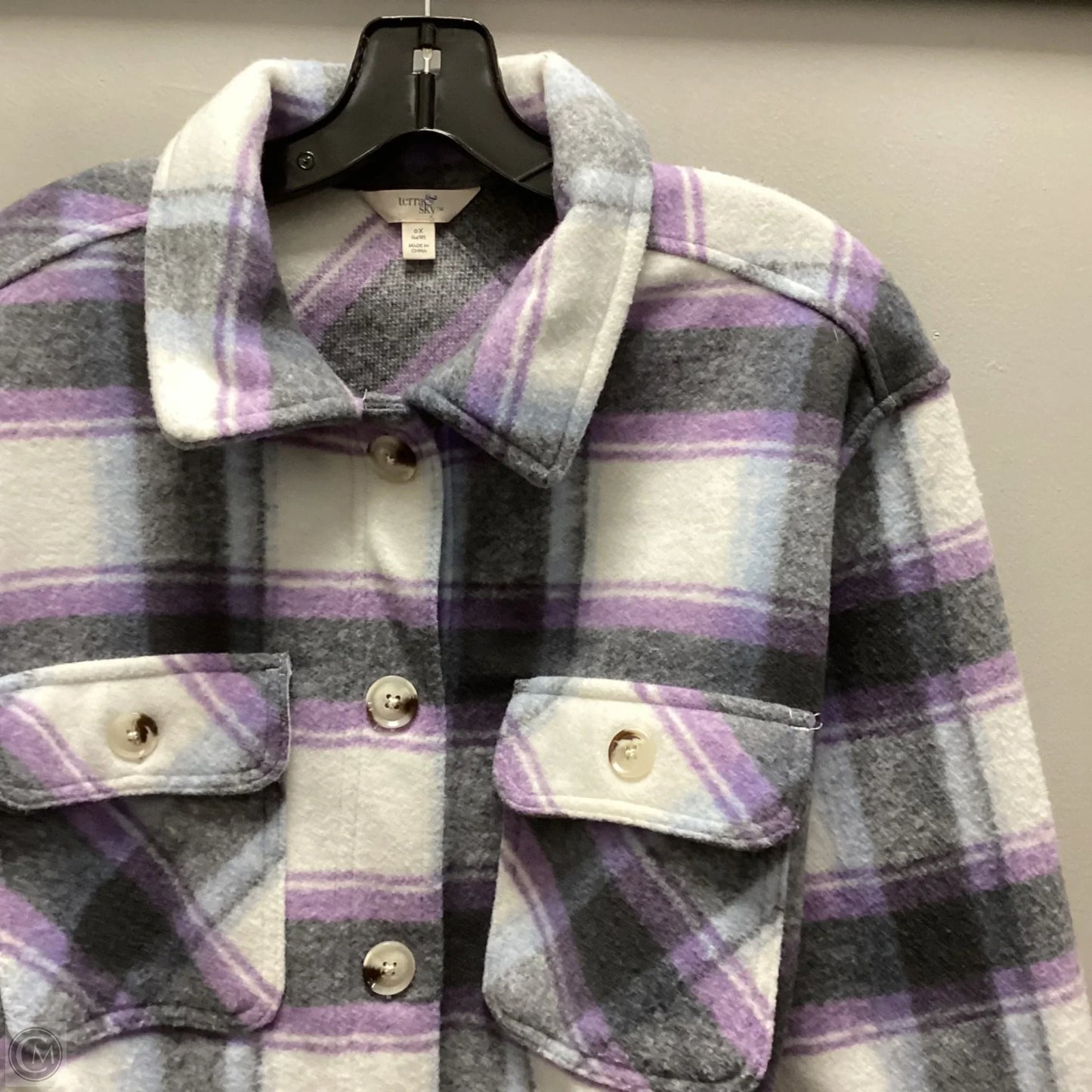 Jacket Other By Terra & Sky In Purple, Size: L