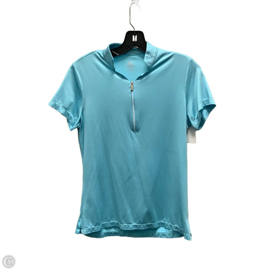 Athletic Top Short Sleeve By Tail In Blue, Size: S