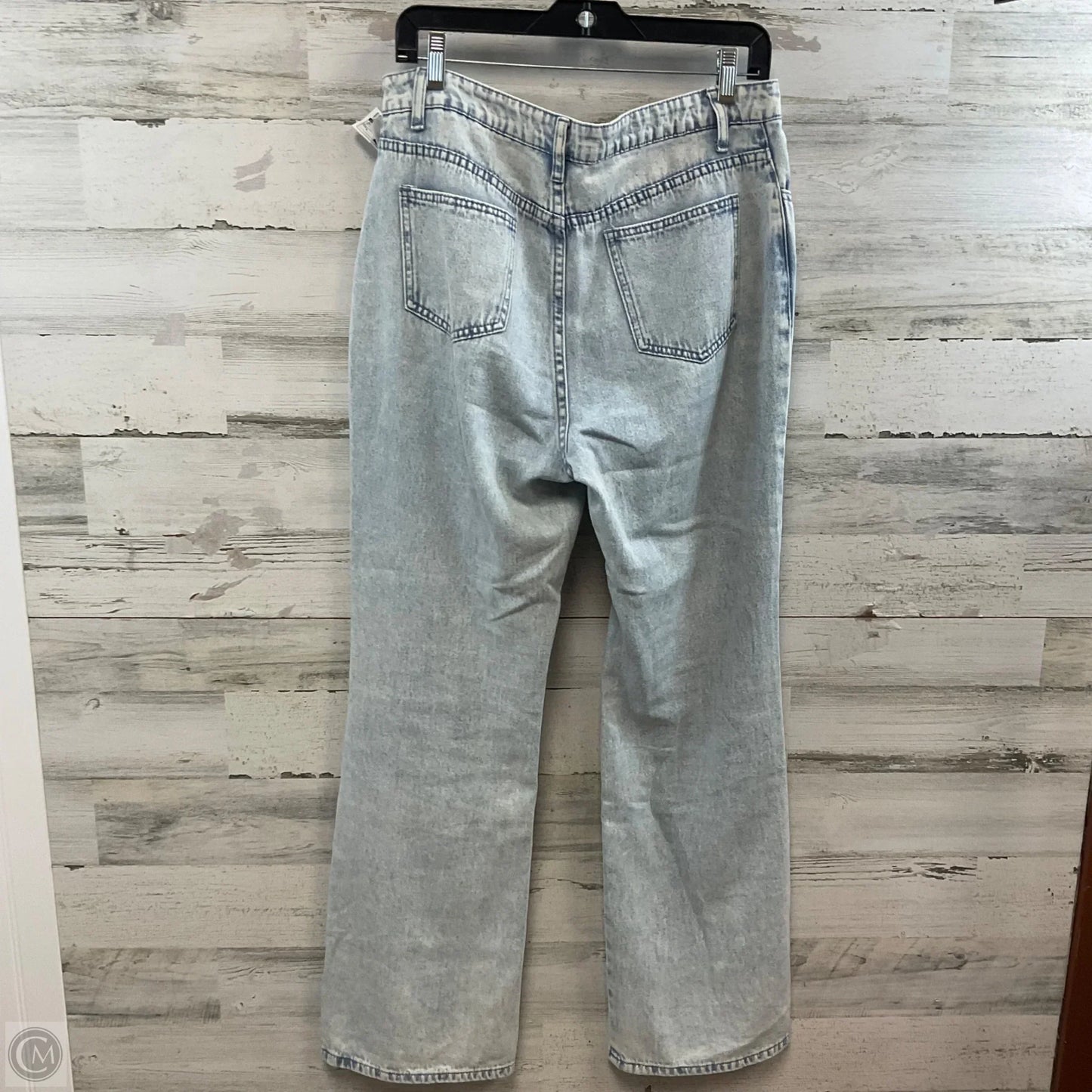 Jeans Wide Leg By Le Lis In Blue Denim, Size: L