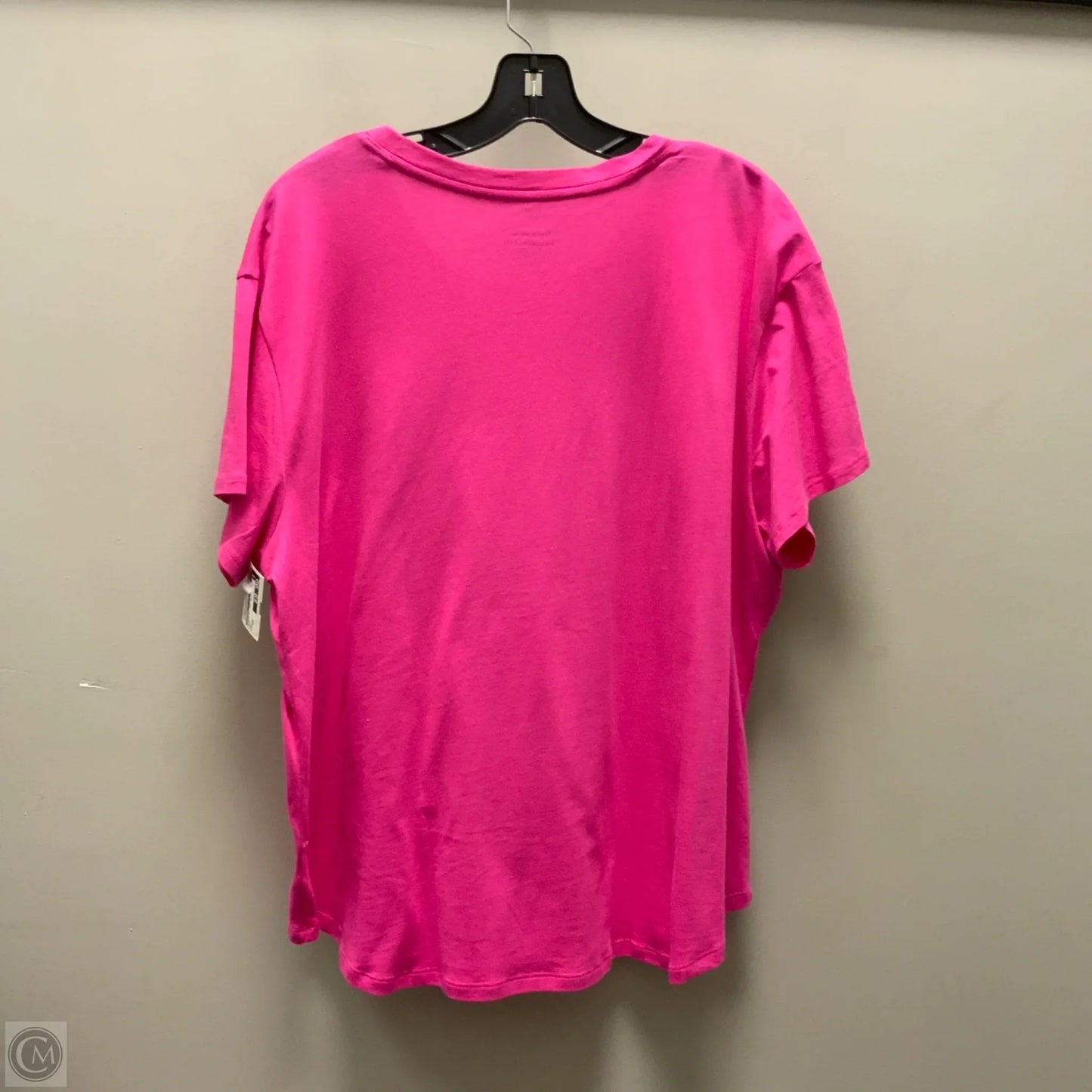 Athletic Top Short Sleeve By Reebok In Pink, Size: Xxl