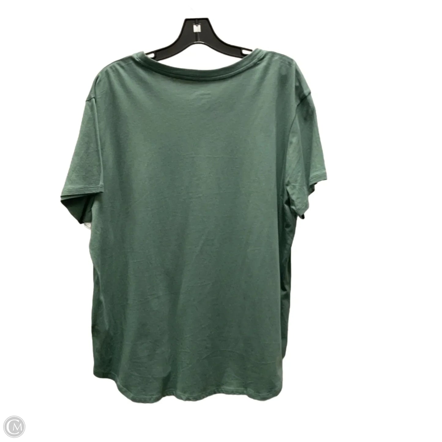 Athletic Top Short Sleeve By Reebok In Green, Size: Xxl