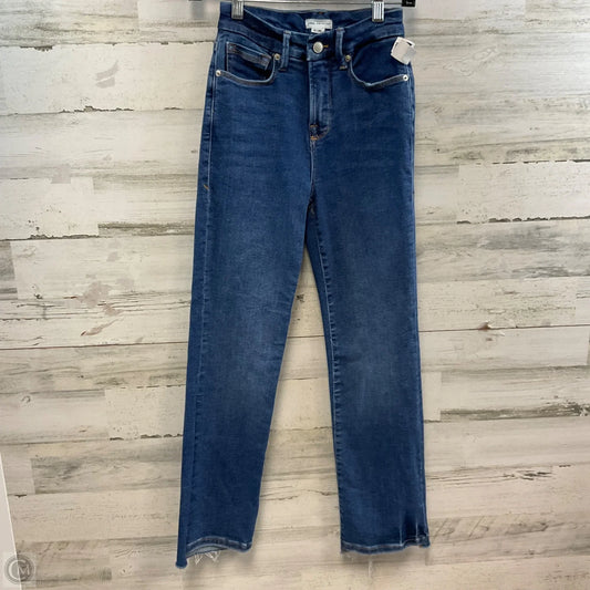 Jeans Straight By Good American In Blue Denim, Size: 0