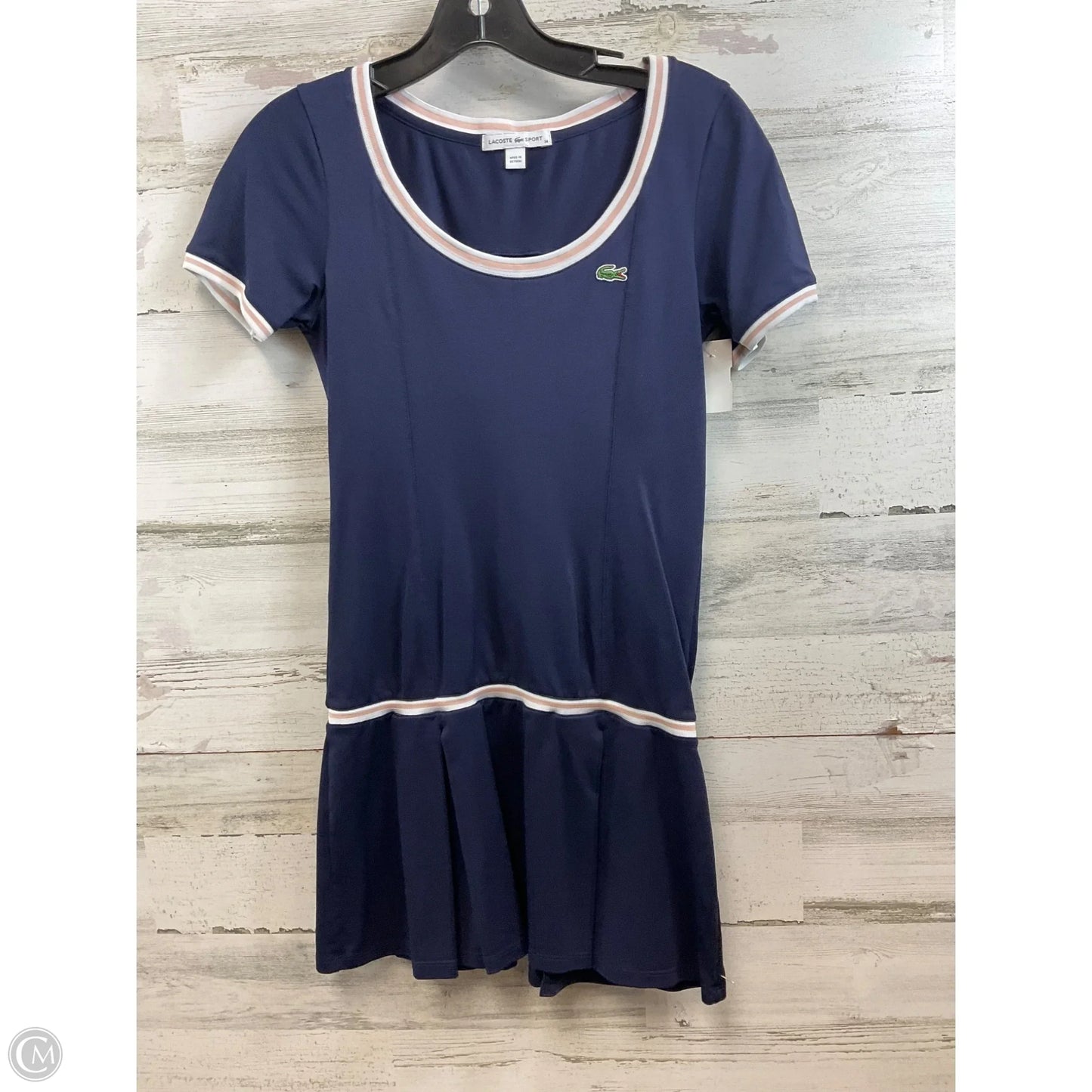 Athletic Dress By Lacoste In Blue, Size: Xs