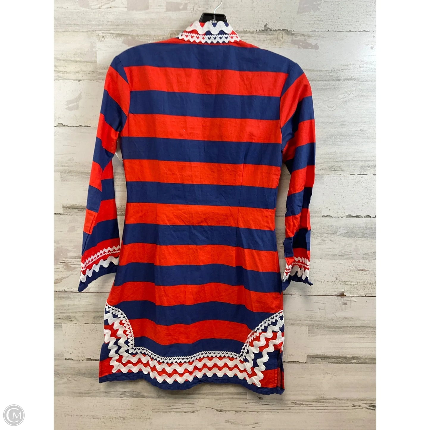 Dress Casual Short By Sail To Sable In Blue & Orange, Size: Xxs