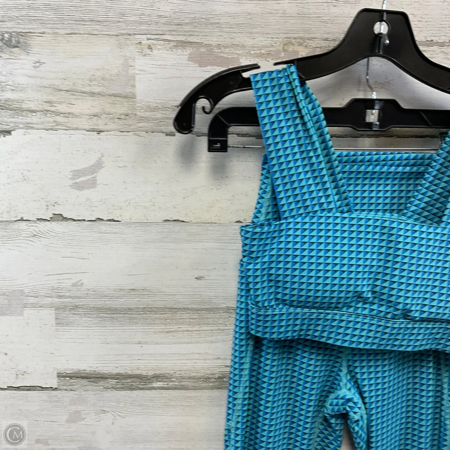 Athletic Pants 2pc By ADDISON BAY In Blue & Green, Size: Xs