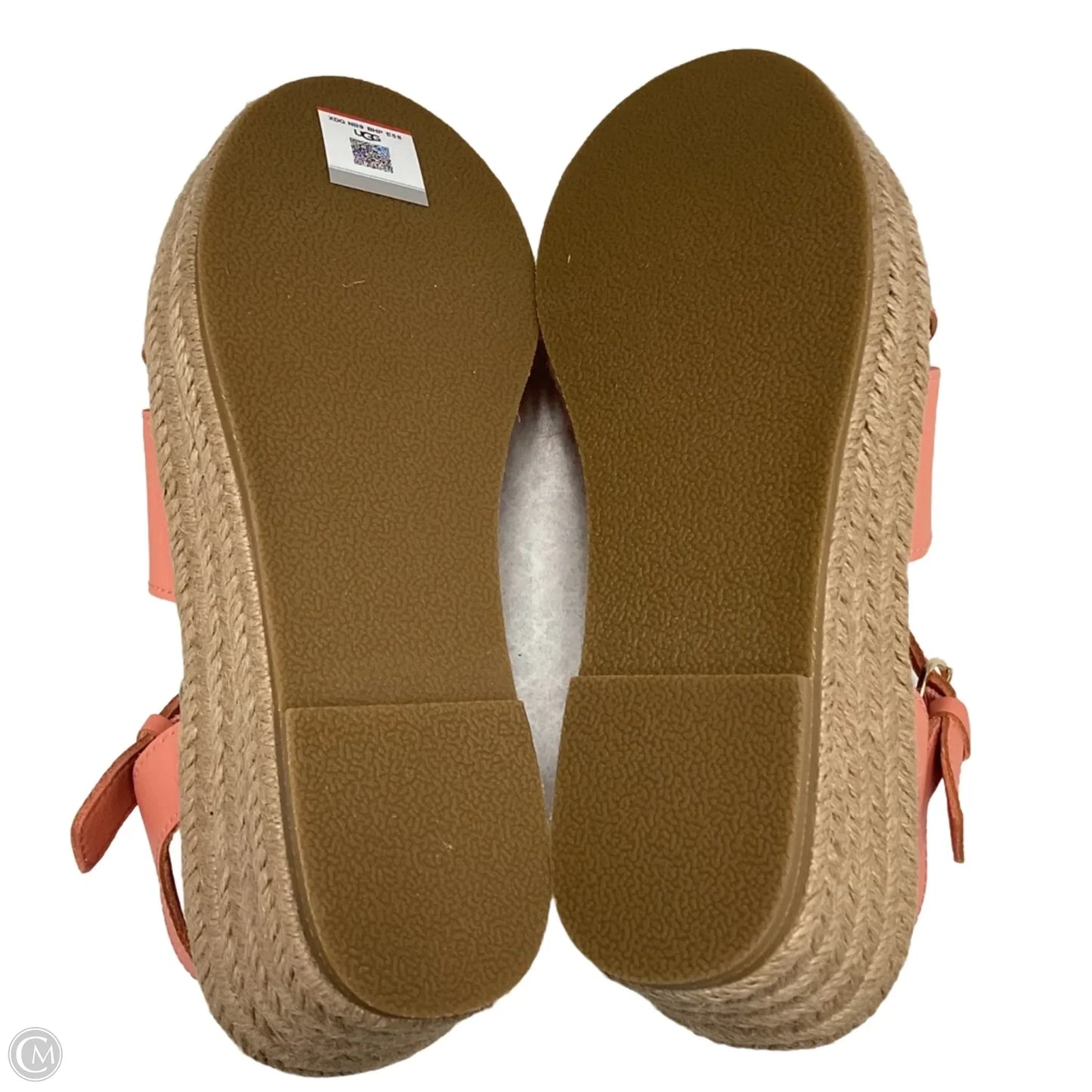 Sandals Designer By Ugg In Pink, Size: 5