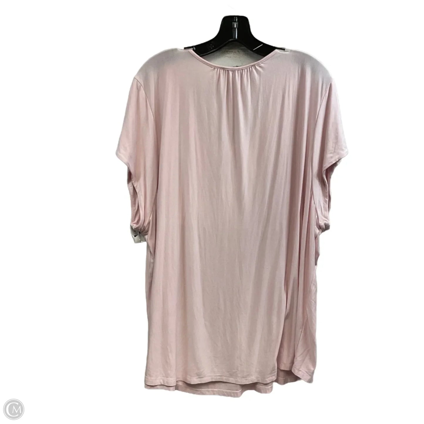 Top Short Sleeve By Tommy Hilfiger In Pink, Size: 3x