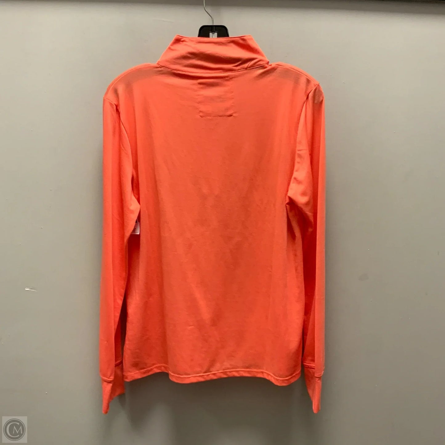Athletic Top Long Sleeve Collar By Hiho In Orange, Size: M