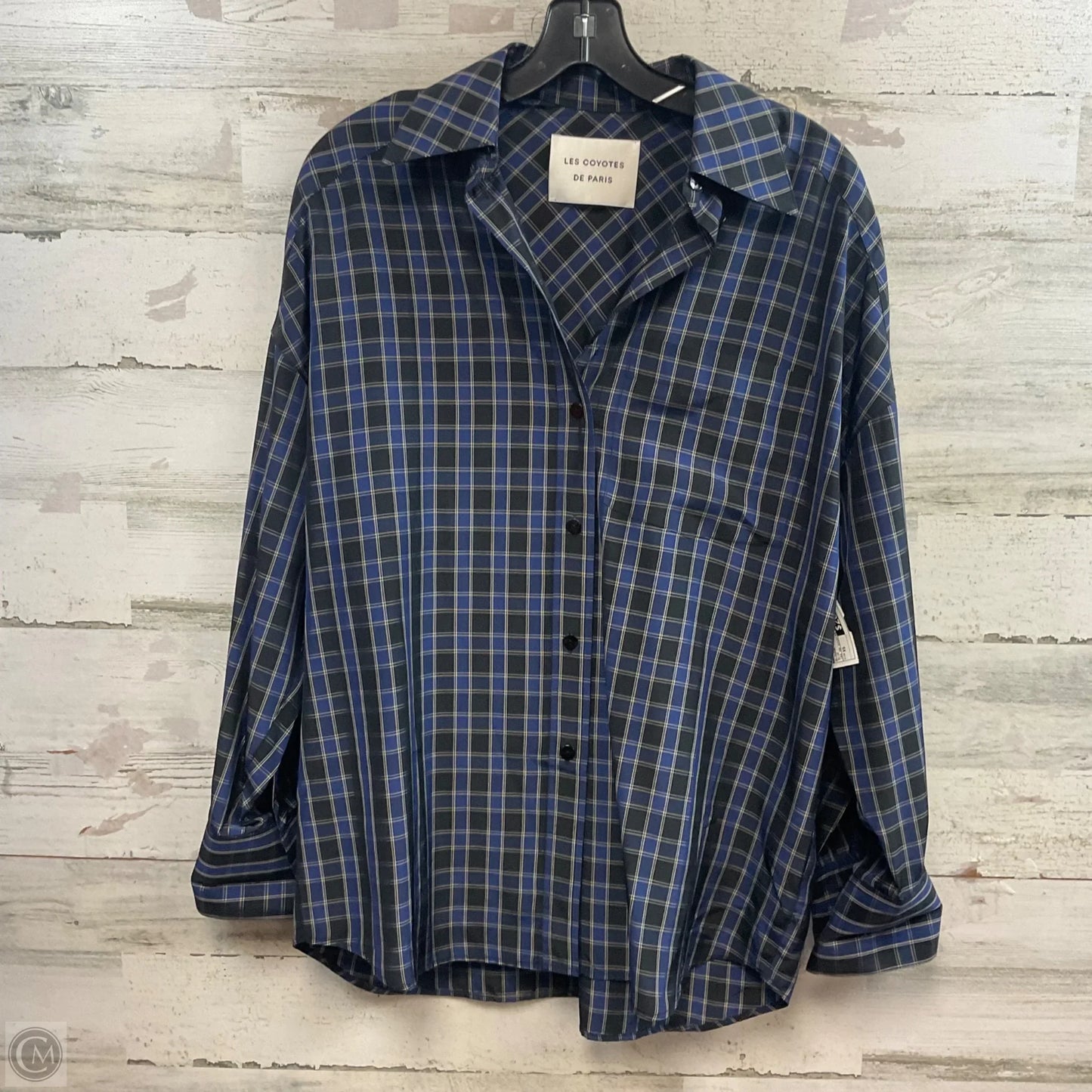 Blouse Long Sleeve By LES COYOTES DE PARIS In Blue, Size: Xs