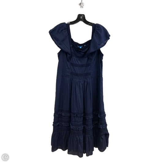 Dress Casual Midi By Draper James In Blue, Size: M
