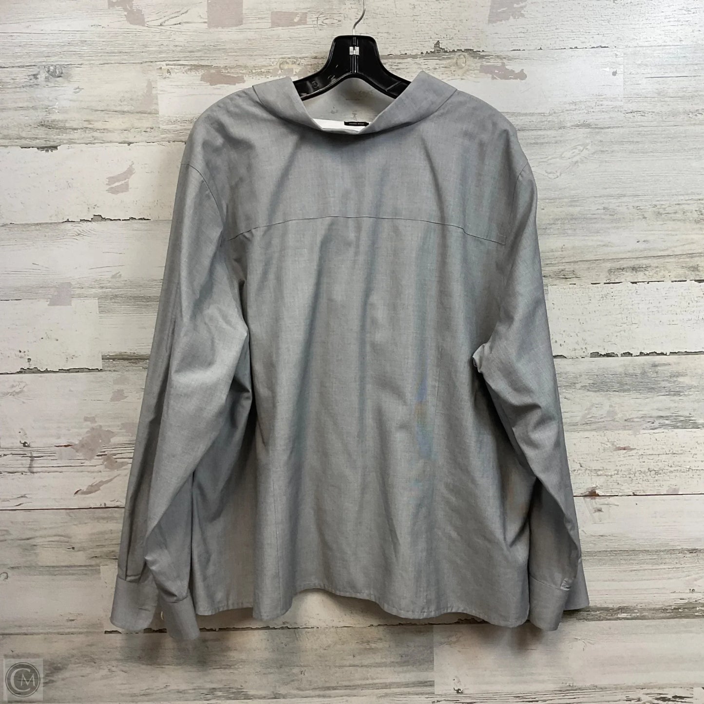 Blouse Long Sleeve By Talbots In Grey, Size: 3x