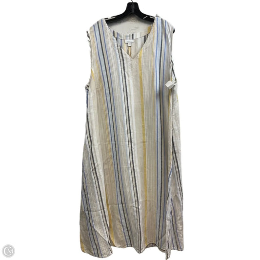 Dress Casual Midi By J. Jill In White, Size: 3x