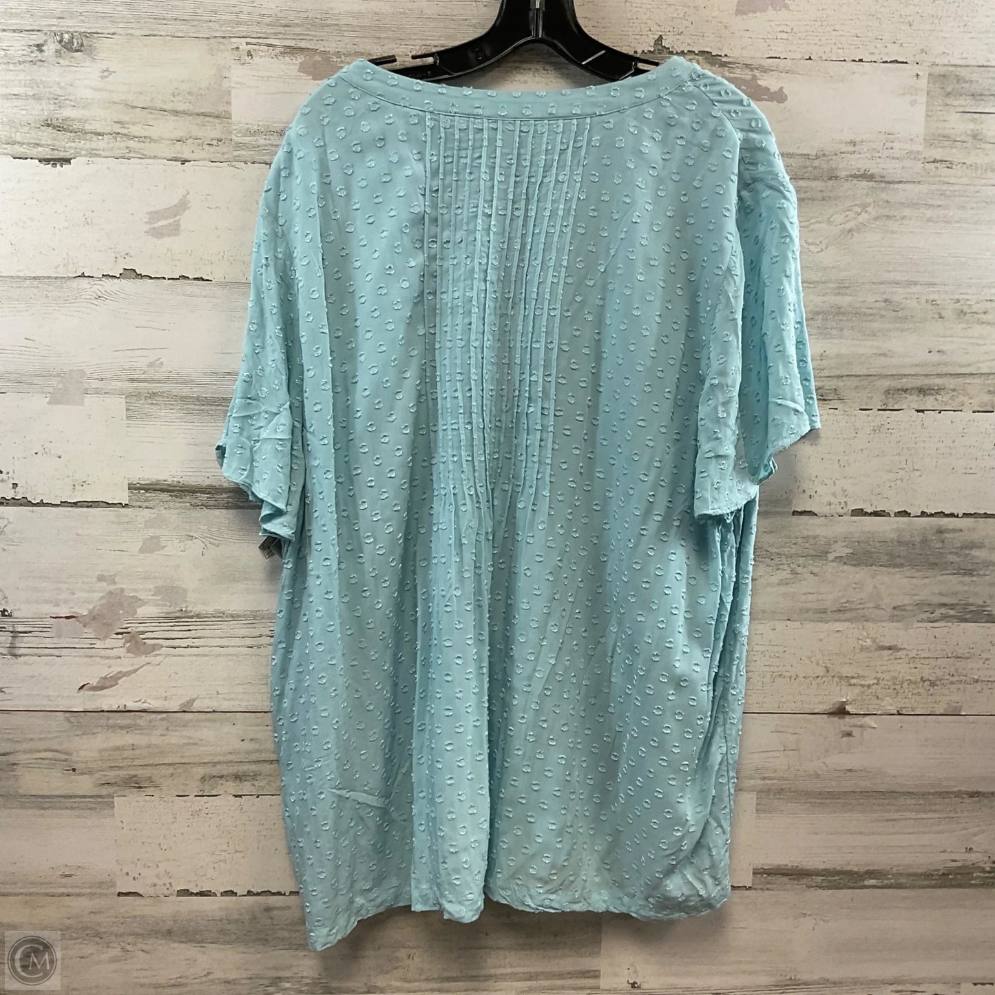 Blouse Short Sleeve By Soft Surroundings In Blue, Size: 3x