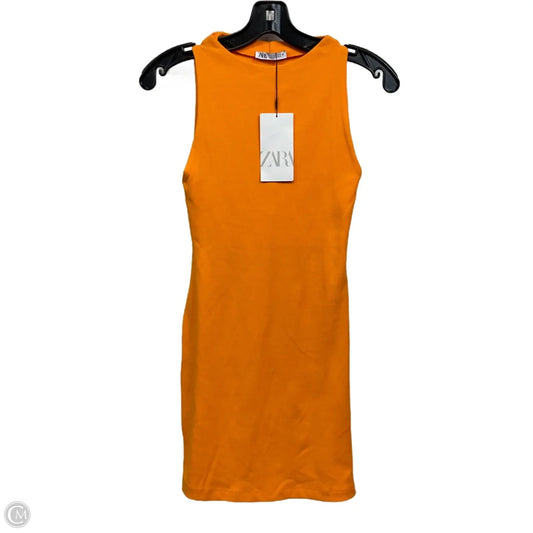 Dress Casual Short By Zara In Orange, Size: S