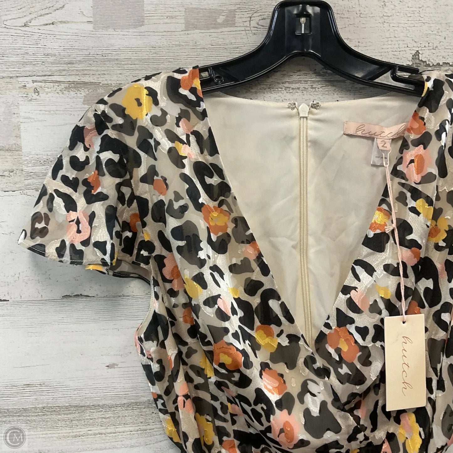 Romper By Hutch In Black & Cream, Size: Xs