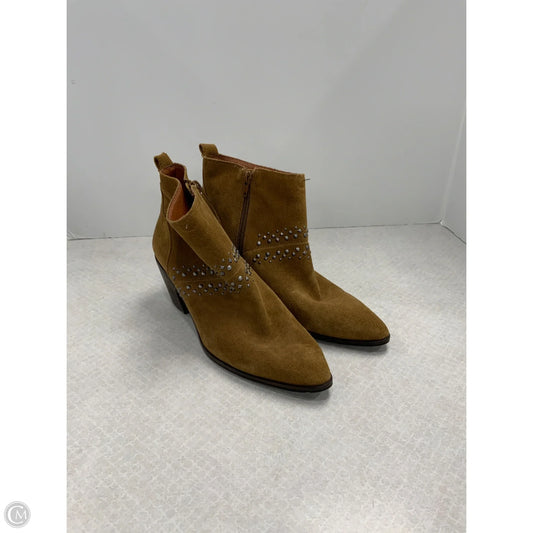 Boots Ankle Heels By Lucky Brand In Brown, Size: 8.5