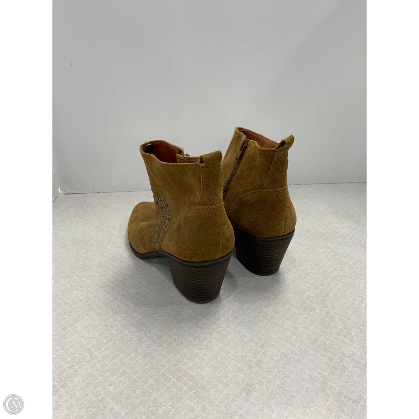 Boots Ankle Heels By Lucky Brand In Brown, Size: 8.5