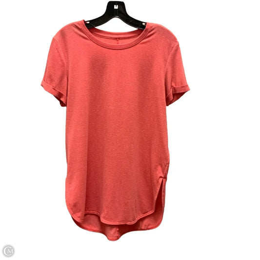 Athletic Top Short Sleeve By Tek Gear In Red, Size: M