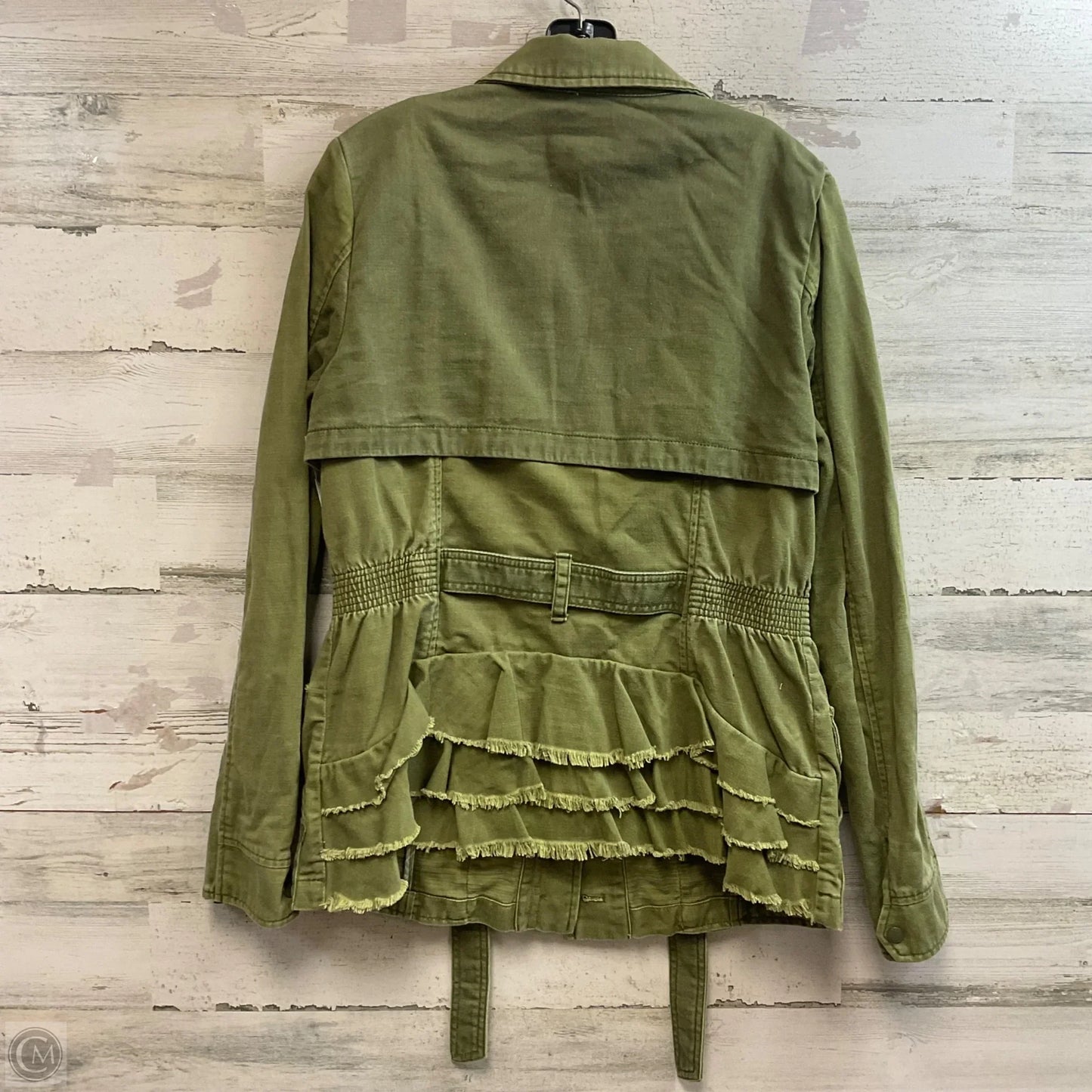 Jacket Denim By Anthropologie In Green Denim, Size: M