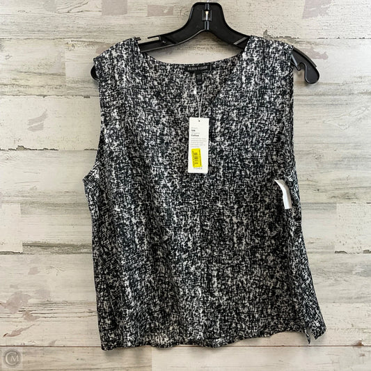 Blouse Short Sleeve By Eileen Fisher In Black, Size: M