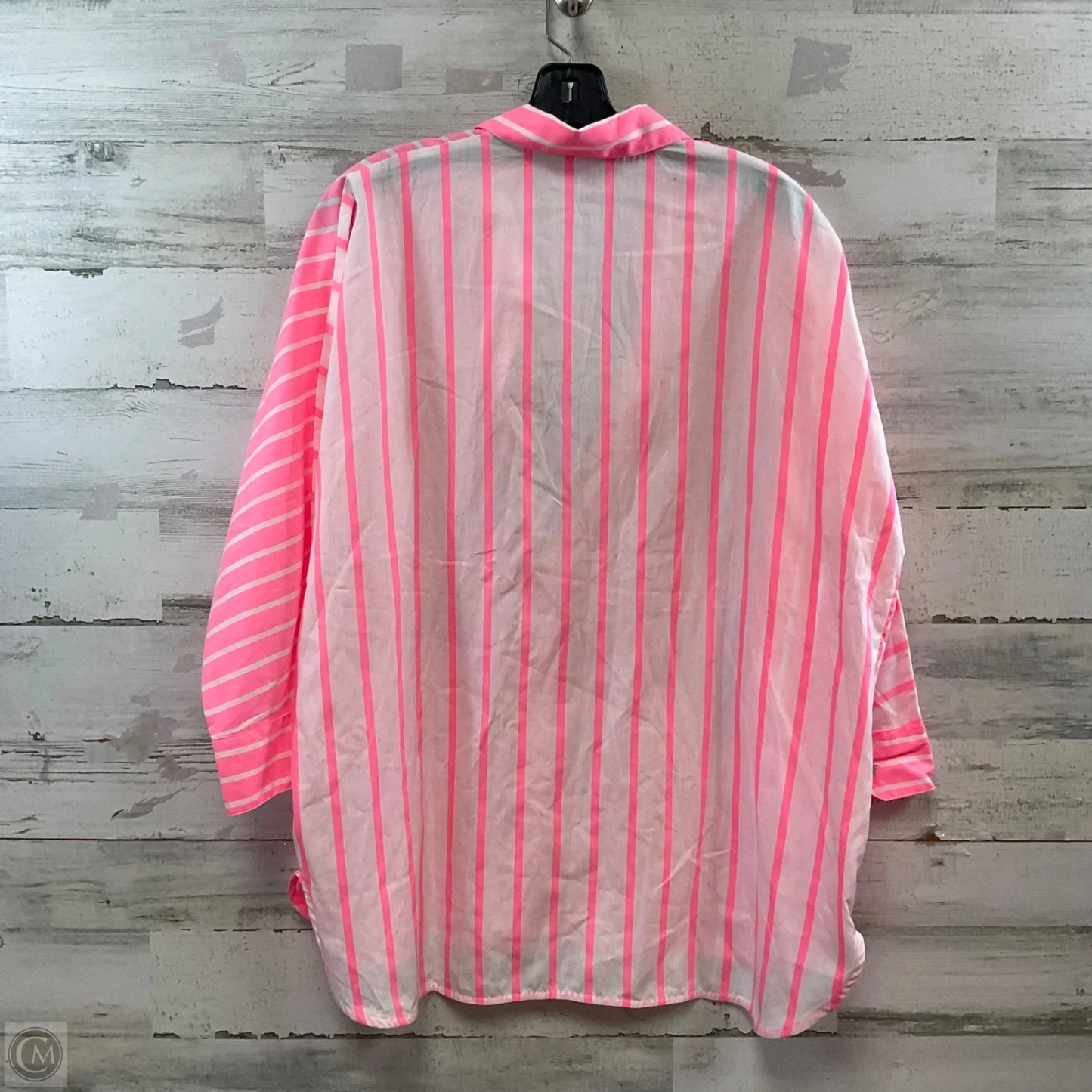 Blouse Long Sleeve By VILLAGALLO In Pink, Size: L