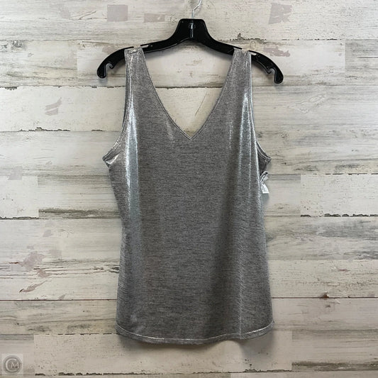 Top Sleeveless By White House Black Market In Silver, Size: M