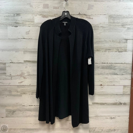 Sweater Cardigan By Eileen Fisher In Black, Size: 1x