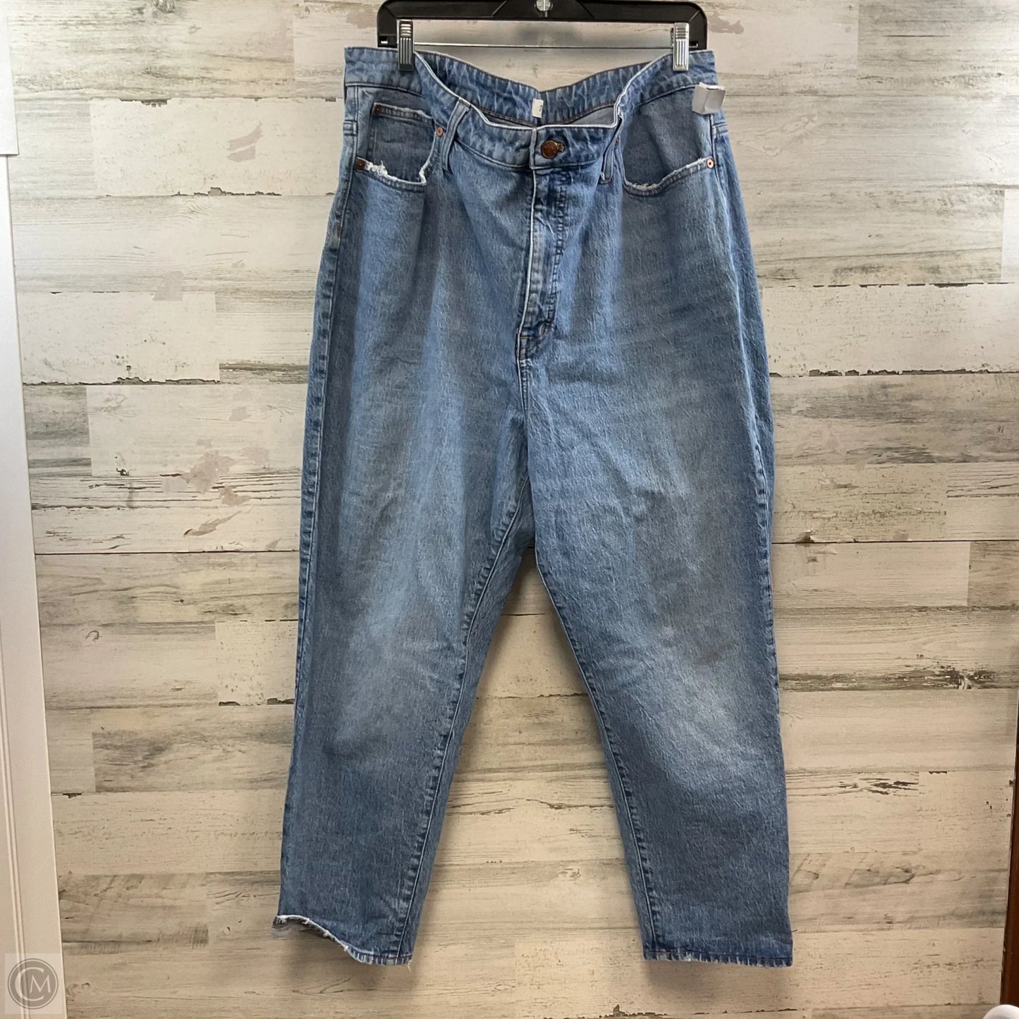 Jeans Straight By Madewell In Blue Denim, Size: 20