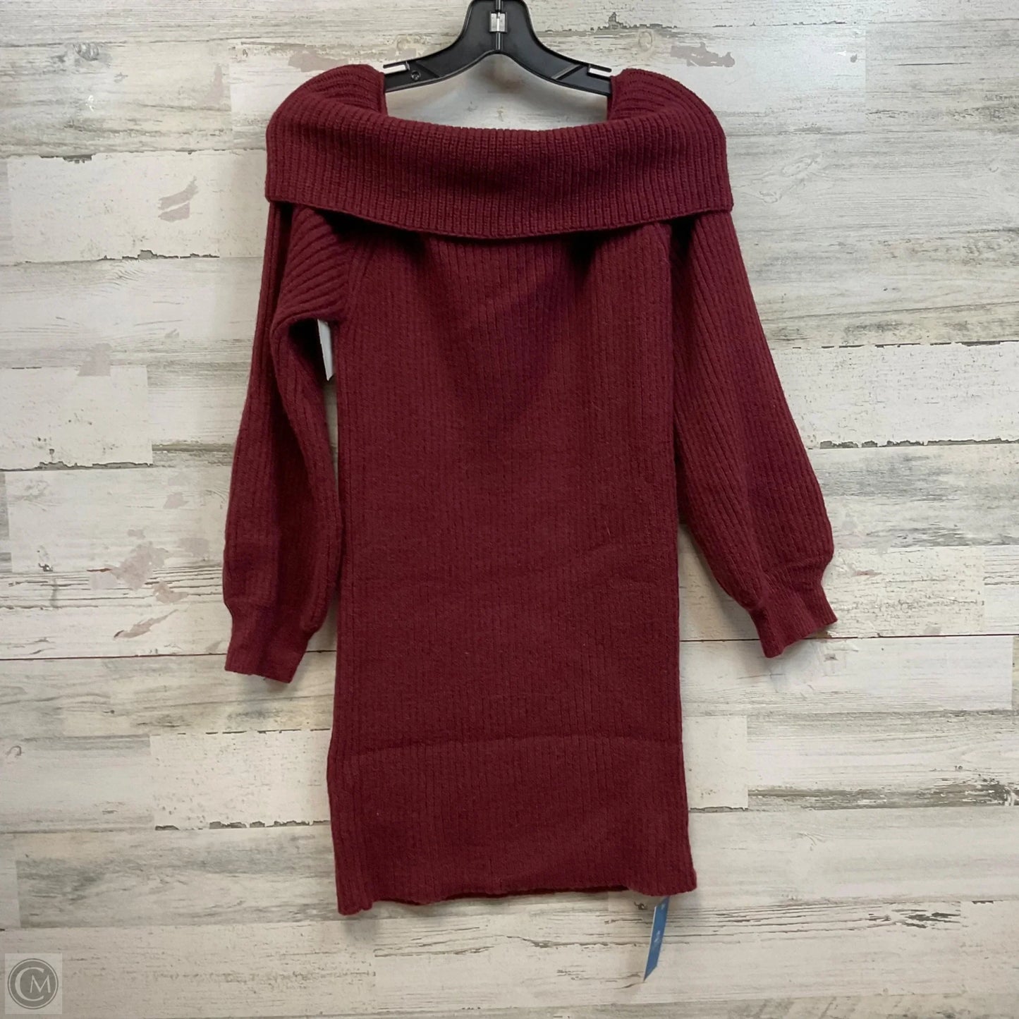 Sweater By Cupshe In Maroon, Size: L