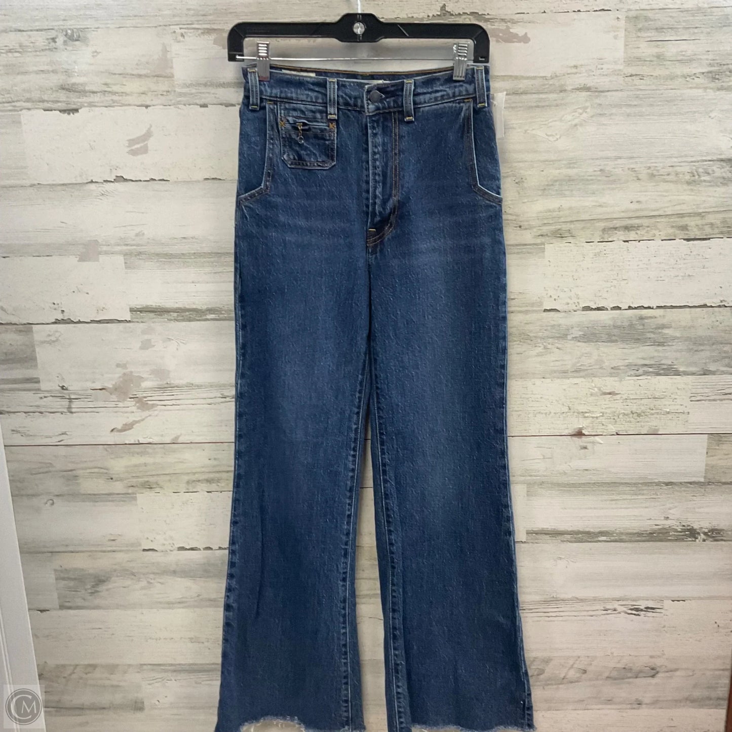 Jeans Boot Cut By Levis In Blue Denim, Size: 00